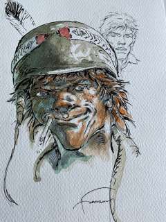 Hermann - 1 Original colour drawing - Jeremiah - Kurdy | Catawiki