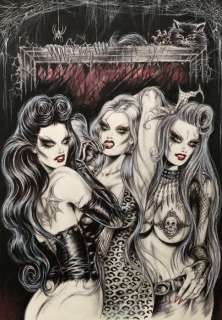 Nik Guerra - 1 Original cover - Amara, Vervelia e Cripzia - Alternative cover - 2015 | Catawiki