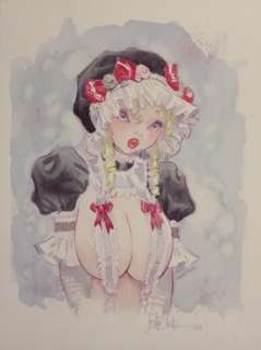 Andreae, Jean-Baptiste - 1 Original colour drawing - Lolita soubrette | Catawiki