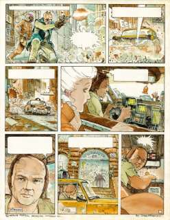 Giménez, Juan - 1 Original colour page - Heavy Metal : Harry Canyon sequence - 1981 | Catawiki