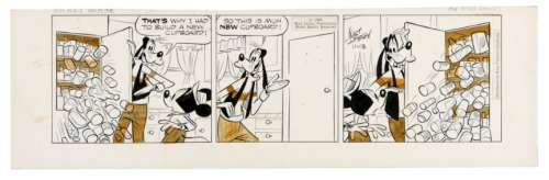 â€œMICKEY MOUSEâ€ 1962 DAILY COMIC STRIP ORIGINAL ART BY FLOYD GOTTFREDSON. | Hake’s