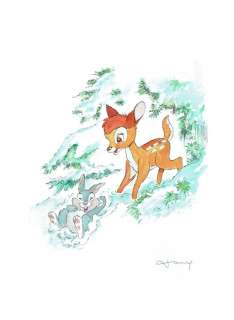 Fernandez, Tony | Original drawing  - Bambi 2  - Disney Art X-Mas | Catawiki