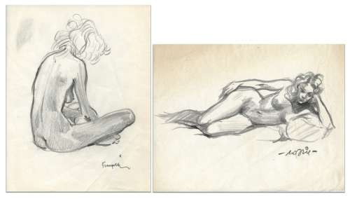 Morris-Franquin | Ensemble de deux illustrations réaliséesÂ Ã … | Millon