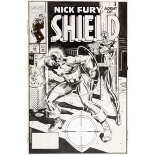 Nick Fury Agent of S.H.I.E.L.D - originalt Cover #44 - John Heebink & Don Hudson