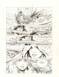 Corentin Rouge - Planche originale n° 116, présence de correcteur blanc - Wendigo - Thorgal Saga