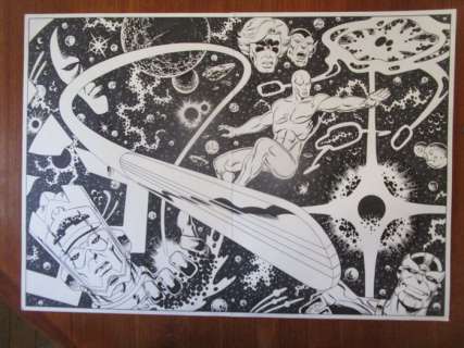 Malgrain, Chris - 1 Original drawing - The Silver Surfer - 2017 | Catawiki
