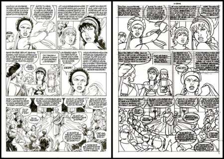 Mitton, Jean-Yves - 1 Page originale + page préliminaire originale - Messalina T1 - Le Temple de Priape - 2011 | Catawiki