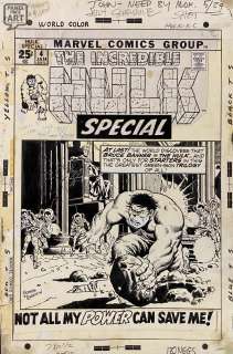 Herb Trimpe - Incredible Hulk Annual 4 Cover