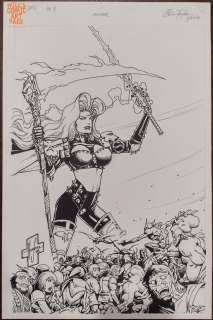 Steven Hughes - Lady Death the Covenant #9 Cover (Chaos!, 1998)