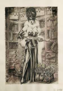 Nik Guerra - 1 Original colour page - Risate Criminali - “Magenta” - pag. 57 - 2024 | Catawiki