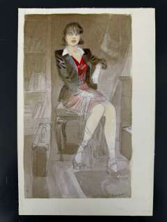 Gibrat, Jean-Pierre - 1 Original colour drawing - Le Sursis - Cécile - 2001 | Catawiki