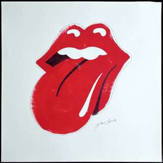 Pasche, John - ROLLING STONES LOGO PAINTING Painting | ComicConnect