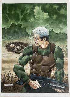 ROBERTO DE ANGELIS - Original cover for Nathan Never. Cm. 22x30. Signed. Mint. Code 937.