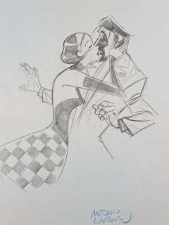 Lapone, Antonio - 1 Original preliminary drawing - Greenwich Village - What’s new Pussycat? | Catawiki