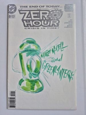 MARTIN NODELL ORIGINAL SKETCH GREEN LANTERN ART ZEROHOUR COMIC BOOK BLANK SIGNED | eBay US