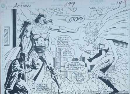 Norman Felchle / James Pascoe - 1 Original page - Superman - Action Comics Vol 1 #699 - 1994 | Catawiki