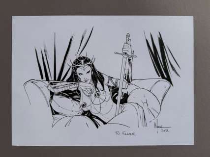 Francesco Manna - 1 Original drawing - Dejah Thoris - 2022