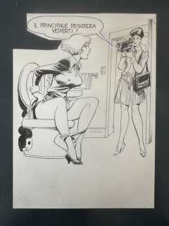 Frollo, Leone - 1 Original drawing - Risatissime - Le Patron veut te Voir... | Catawiki