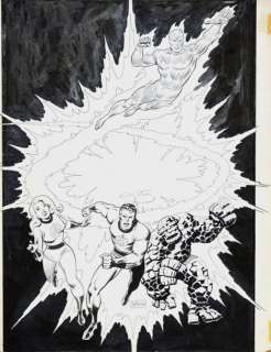 Mitton, Jeanyves | LE 4 FANTASTIQUES Illustration Ã  l’encre de chine, avec | Cornette de St Cyr