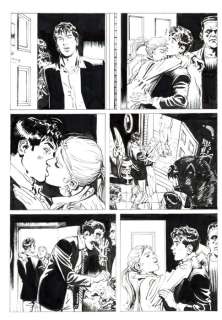 Bigliardo, Daniele - 1 Original page - Dylan Dog Maxi Old Boy #28 - "Svegliarsi ieri" - 2016 | Catawiki