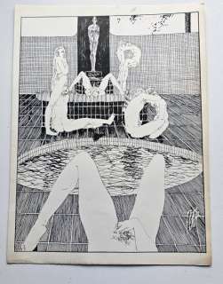 Peter van Straaten - 1 Original drawing - Sekstant - Erotisch Alfabet - 1985 | Catawiki