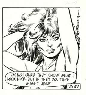 Romero, Enric Badia - 1 Original page - Modesty Blaise - strip #7639 - 1991 | Catawiki