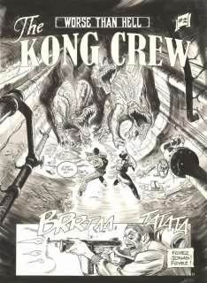 Eric Herenguel - Planche originale n°31, ouverture de chapitre #2 - Manhattan Jungle - The Kong Crew