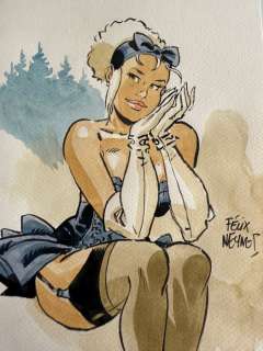 Meynet, Félix - Dessin original préliminaire - Mirabelle en petite tenue - 1 Commission Drawing | Catawiki