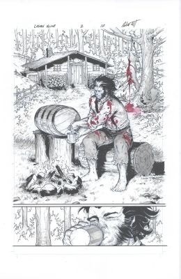 Robert Gill | Logan: Black, White and Blood pg 10 | Geoff M Art Sales