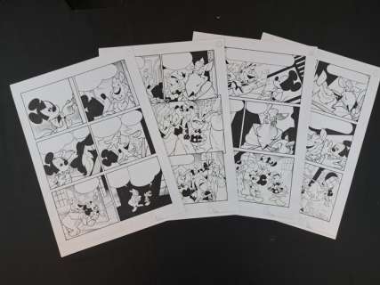 Vian, Roberto - 4 Original page - Topolino e il Ritorno degli Acchiappafantasmi | Catawiki