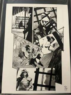 Continue Shopping | KNIGHTS VS SAMURAI #3 PAGE 3 FEDERICO MELE ORIGINAL ART | Scott’s Collectables