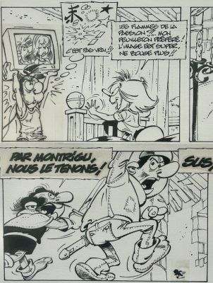 Seron, Pierre - 1 Original page - Les Petits Hommes - T. 43 - Castel Montrigu - page 32 - 2007 | Catawiki
