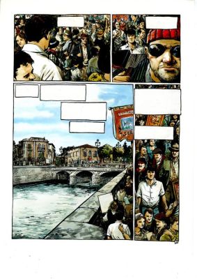 Berlion, Olivier - 1 Original colour page - La Commedia des ratés T2 - Deuxième partie - 2011 | Catawiki