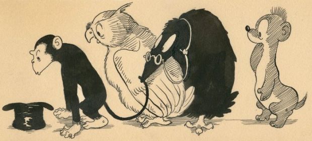 Dulieu, Jean - 1 Original drawing - Paulus de Boskabouter - Gregorius, Oehoeboeroe, Salomo - 1950 | Catawiki
