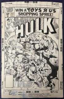 Hulk #252 Marvel Comics Original Cover Art. | Weiss Auctions