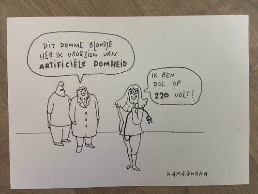 Kamagurka - 1 Original drawing - Domheid | Catawiki