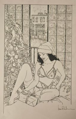 Luca Raimondo - 1 Original drawing - Luca Raimondo - Christmas in Venice - disegno preparatorio - 2025 | Catawiki