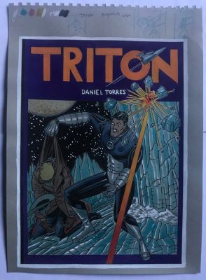 Torres, Daniel - 1 Original colour drawing - Roco Vargas - Boceto "Tritón" - 2006 | Catawiki