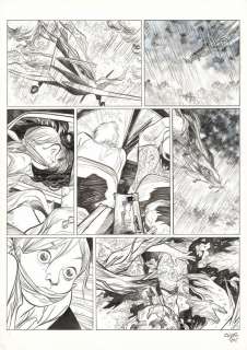 Olivier Pont | Planche originale n°3, présence de rustine en case n°7 - O Maneta - Un putain de salopard | Daniel Maghen