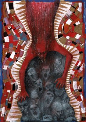 Continue Shopping | BLOOD STAINED TEETH #2 MARTIN SIMMONDS ORIGINAL COVER ART | Scott’s Collectables