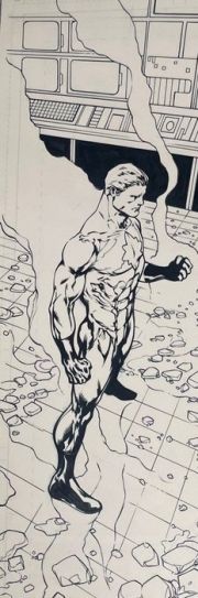 Fernando Dagnino - 1 Original page - Justice League of America - Generation Lost #21 Page 08 - Demi Splash Page | Catawiki