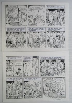 Bosschaert, Jan - 1 Original page - De Geverniste vernepelingskes - gag met Bart de Wever - plaat 2 - 1997 | Catawiki