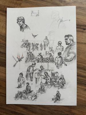 Théo - 1 Original page - Murena - crayonné - Le Banquet - 2017 | Catawiki