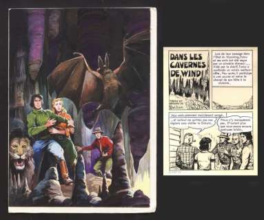 Dansler, Robert | cover and complete story of 40 original plates  - Tarou  - Dans les cavernes de Wind  - (1967) | Catawiki