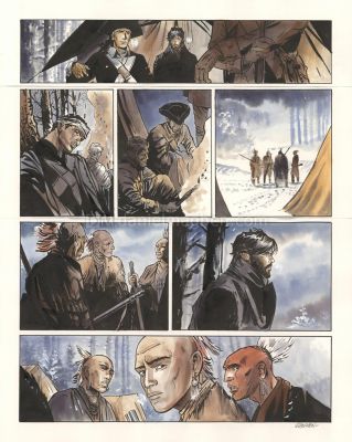 Bernard Vrancken | Nouvelle France, Chapitre IV, planche ori | Daniel Maghen