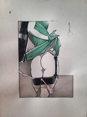 Michetz, Marc - Original colour drawing - Jupe Soulevée | Catawiki