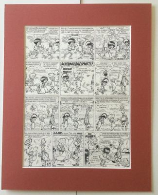 Devos, Jacques - 1 Original page - Génial Olivier - Par à vent/De wind in de zeilen - 1985 | Catawiki