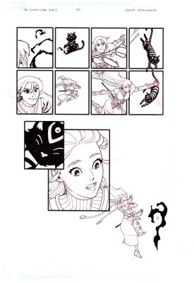 Continue Shopping | SAI DIMENSIONAL RIVALS #3 PAGE 5 (ELENA CASAGRANDE ORIGINAL PAGE) | Scott’s Collectables
