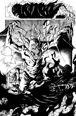 Aaron Lopresti | WRAITH OF GOD #2: BLOOD HUNTERS pg.43 original art | Aaron Lopresti