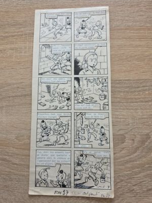 Cuvillier, Maurice - 1 Original page - Sylvain et Sylvette - Tel est pris qui croyait prendre - 1957 | Catawiki